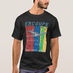 Ercoupe retro noodlandingsvliegtuig piloot T T-shirt