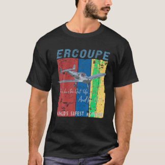 Ercoupe retro  noodlandingsvliegtuig piloot T T-shirt