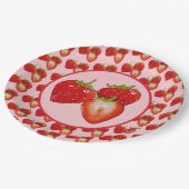 Erdbeeren  papieren bordje (Gekanteld)