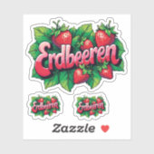 Erdbeeren Sticker (Vel)
