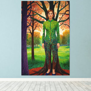 “Erdessa's Portret” - De Vermomming van Roerloosh Canvas Afdruk