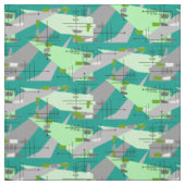Ère atomique a inspiré le tissu d'art abstrait (Échantillon)