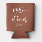 Ere- bruid Brown Witte Bruiloft Blikjeskoeler (Voorkant)