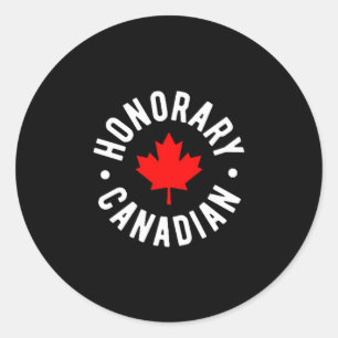 Ere-Canadees Canada-dag Canadees Ronde Sticker