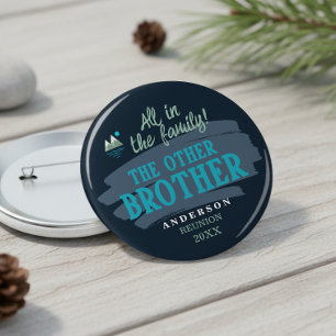 Ere Familie Karakter 'De Andere Broer' ID1317 Ronde Button 4,0 Cm