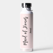 Ere-jongere in roze roze bruidsdouche waterfles (Links)