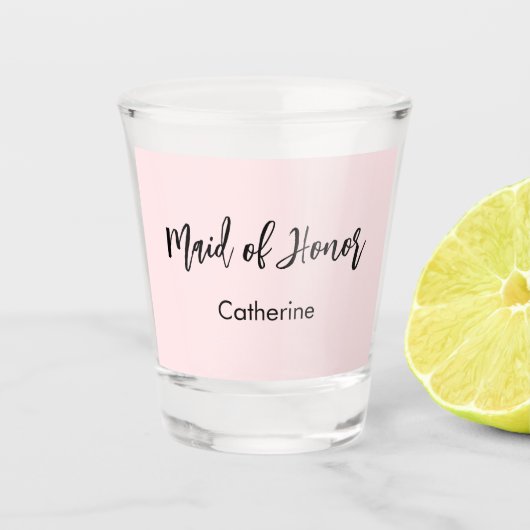 Ere-juffrouw Roze Bruiloftsshow Script  Shot Glas (Voorkant)