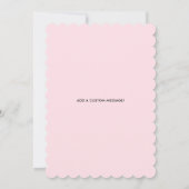 Ere-juffrouw | Script Stijl Custom Trouwfeest Kaart (Achterkant)