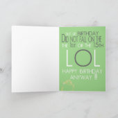 ?ère ou 15ème carte d'anniversaire de récession (Intérieur)