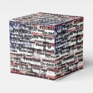 Ere van honkbal Vervagende Grunge Amerikaanse Vl Bedankdoosjes
