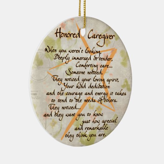 Ere-verzorger Acryl Ornament (Rechts)