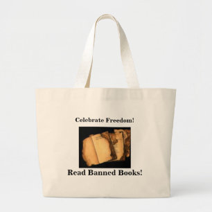ere vrijheid! Lees verboden boeken! Grote Tote Bag