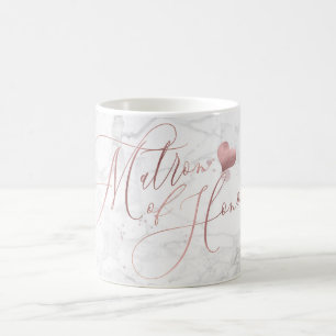 Erebaas van Eer/Faux roosgoud Schrift Koffiemok