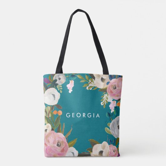 Erebevelhebber Geborstelde Bloem Bruiloftsfeesttas Tote Bag (Achterkant)