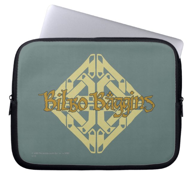 Erebor - BILBO BAGGINS™-naam Laptop Sleeve (Voorkant)