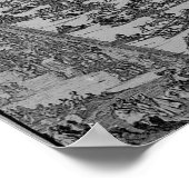 Erectie van de oude Egyptische Obelisk Poster (Hoek)