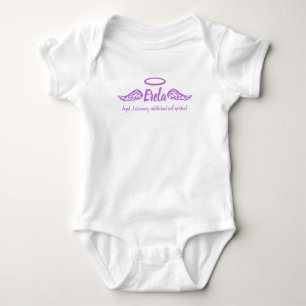Erela meisjes naam en betekenis angel wings paars romper
