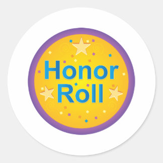 erelijst ronde sticker