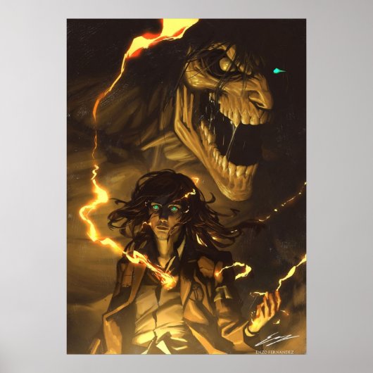 Eren Jaeger Verklaring van Oorlog Poster (Voorkant)