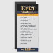 Erev Shabbos Checklist Magnetic Reminder (Voorkant / Achterkant)