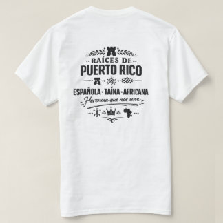 Erfenis Die Ons Verbindt Wortels van Puerto Rico T-shirt