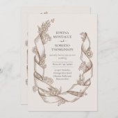 Erfenis Landelijke Zonnebloem Lint Botanische Trou Kaart (Voorkant / Achterkant)