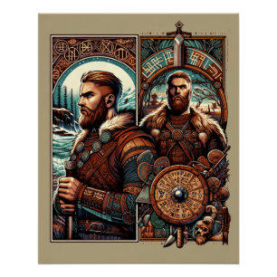 erfenis van de Noordse krijger Perfect Poster