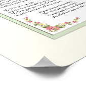 Erfenis van een Aangenomen Kind Klantenhandkalligr Poster (Hoek)