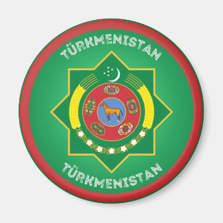 Erfenisembleem van Turkmenistan Magneet