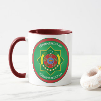 Erfenisembleem van Turkmenistan Mok