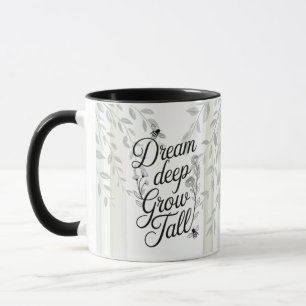 Erfgoed Droom Diep Groei Hoog Botanische Quote Mok