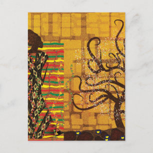 Erfgoed in goud – door Klimt geïnspireerde kunst Briefkaart