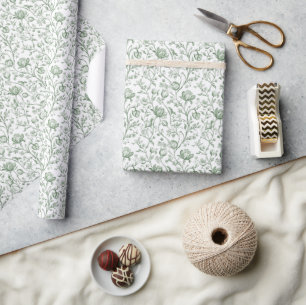Erfgoed Luxe Salie Tuin Artisanaal Stijl Cadeaupapier