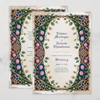 Erfgoed Middeleeuwse Keltische Knoop Sieraden Goud Kaart