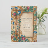 Erfgoed | Middeleeuwse Renaissance Gouden Sieraden Kaart (Staand voorkant)