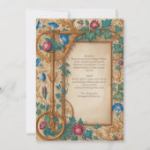 Erfgoed | Middeleeuwse Renaissance Gouden Sieraden Kaart (Achterkant)