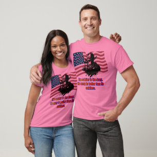 Erfgoed van de dappere roze t-shirt
