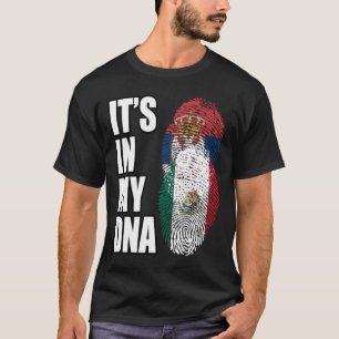  erfgoed van Servië en Mexico - vlag T-shirt