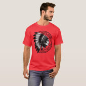 Erfgoedmaand hoofd Native American T-shirt (Voorkant volledig)