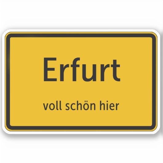 Erfurt Autocollants (Devant)