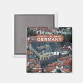 Erfurt, Thuringe Allemagne Photo Souvenir Magnet (Recto/Verso)