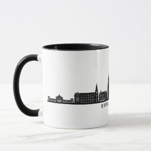 ERFURT Thuringia Germany City Skyline Silhouette Mok