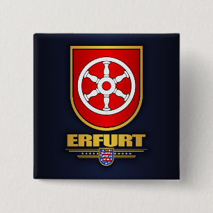 Erfurt Vierkante Button 5,1 Cm
