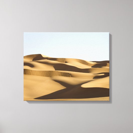 Erg Awbari, Saharawoestijn, Fezzan, Libië. 3 Canvas Afdruk (Voorkant)