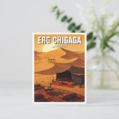 Erg Chigaga Marokko Reizen Briefkaart (Staand voorkant)