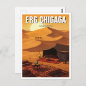 Erg Chigaga Marokko Reizen Briefkaart (Voorkant / Achterkant)