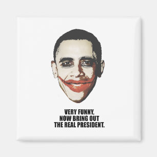 Erg grappig, haal nu het echte president uit magneet