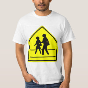 Erg leuk School Crossing Sign T-shirt