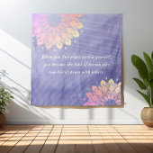 Erg Peri Yoga Instructor Roos Gold Mandala Quottes Wandkleed