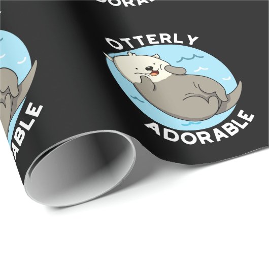 Erg Schattig Funny Otter Pun Cadeaupapier (Rol Hoek)